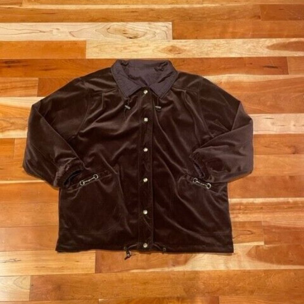 Vintage 80s Current Seen Women's Reversible Jacket - Large